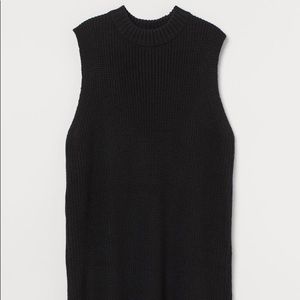 H&M black sweater vest